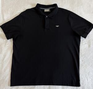 Bentley Motors Men’s Size XL Black Cotton Polo Short Sleeve Collared Metal Logo